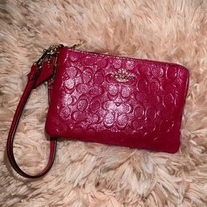 Rose Pink Coach Wristlet